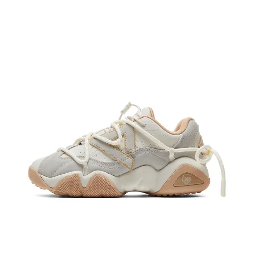 PEAK Taichi 6371 Тайцзи 6371 Дышащий Низкий Топ Повседневная Обувь Женская Холщовая Белая