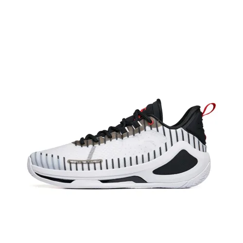 ANTA Alien 3 SE Устойчивые к истиранию Низкие Баскетбольные кроссовки Мужские Белый Черный