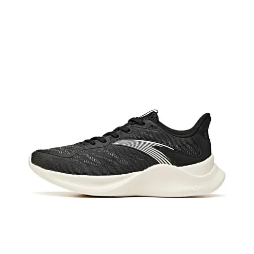 ANTA A Shock Slip-resistant и Breathable Low Top Беговые кроссовки Женские Черный Белый Повседневный