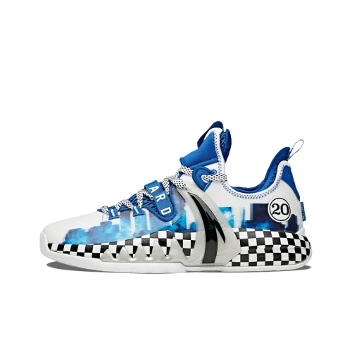 ANTA GH2 Hayward Low Топ Баскетбольные кроссовки для игры Мужской Белый Синий