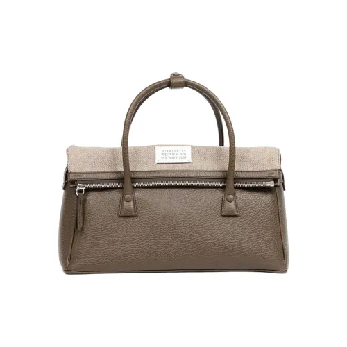 Maison Margiela 5AC Телячья кожа Сумка через плечо Сумка среднего размера Мужская Бежевая