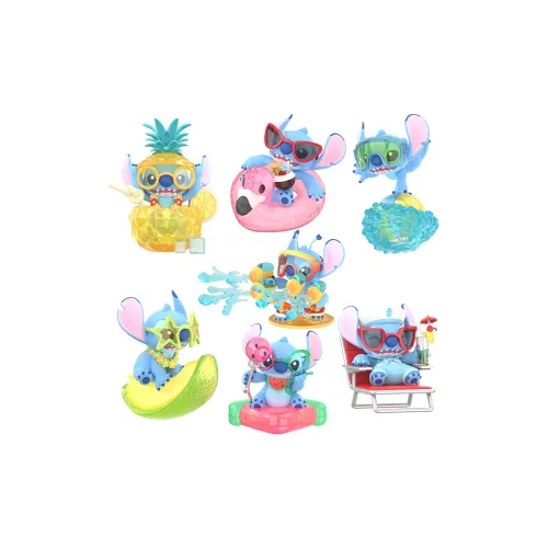 TOP TOY X Disney Стич Summer Carnival Collection Слепые коробки Один Mystery Коробка Целая коробка 6 шт