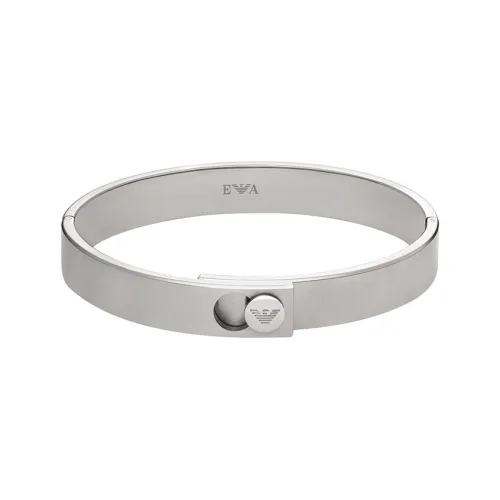 EMPORIO ARMANI Стальной браслет мужской серебряный