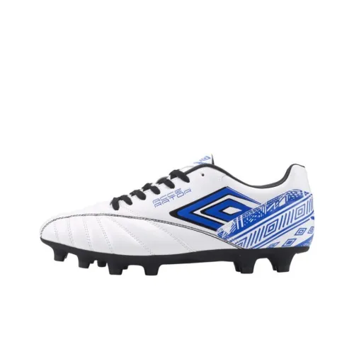 Umbro Accelerator HG Твердый Ground Противоскользящие Устойчивые к истиранию Футбольные бутсы Мужские Белый Синий