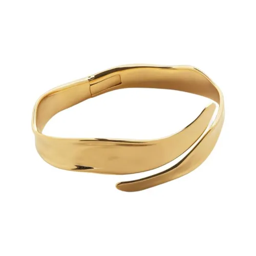 Monica Vinader Переработанный серебряный браслет женский золотой