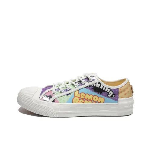 PEAK State Pole Легкий и Износостойкий Низкий Топ Скейтборд Кроссовки Женские Фиолетовый Оранжевый