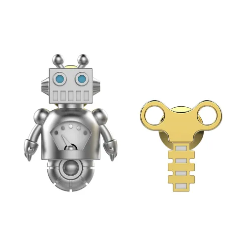 Meta[l]morphose BIG In Miniature Сплав/Серебряное покрытие/Золотое покрытие Броши Серебряный + Матовый Золотой Унисекс
