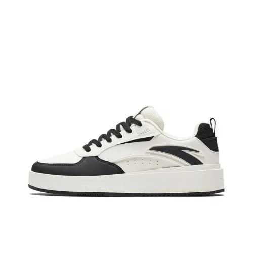 ANTA Milk Lid 2 Нескользящие Легкие Низкие Кроссовки для Скейтбординга Мужские Черно-Белые