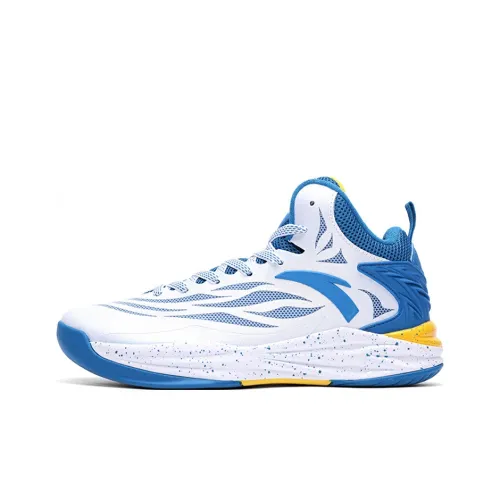 ANTA KT2 Thompson На открытом воздухе 'Дом' Низкие Баскетбольные Кроссовки Мужские Белый Синий