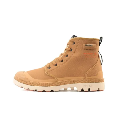 Palladium Pampa Водонепроницаемый и Износостойкий Высокий Outdoor Низкий каблук Мужской Кофейно-коричневый