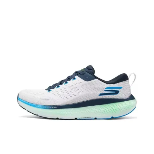 Skechers GO Run Ride 11 Устойчивые к истиранию Низкие Беговые кроссовки Мужские Белые