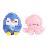 Милый маленький осьминог + тактильный маленький пингвин