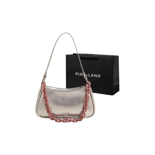 PINK·LAND ПУ (полиуретан) Сумка через плечо Сумка на плечо Женская Белая Черная Красная Серебряная