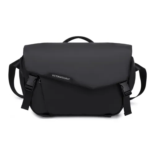 Victorian Traveler Курьерская сумка из кожи с мембраной сумка на плечо большая мужская черная