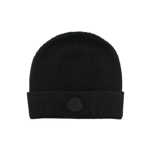Moncler Акрил Новая шерсть Шапки-бини Женские Черный