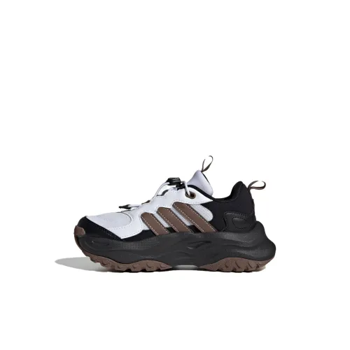 Adidas Maxxwavy Детская повседневная обувь Низкий топ Белый/Темно-коричневый/Черный Kids