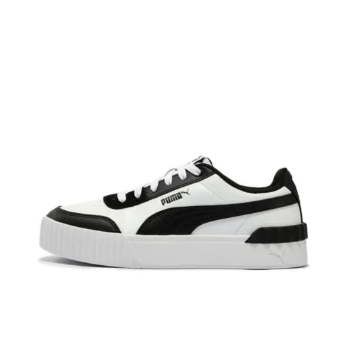 PUMA Carina Скейтборд Кроссовки Низкие Белые Черные Женские