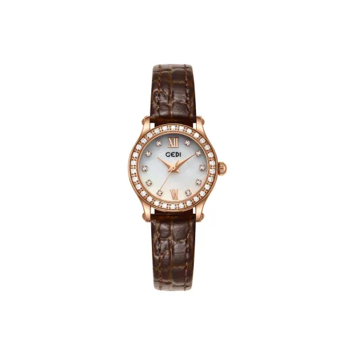 GEDI Кварцевый механизм Женские часы Белый циферблат