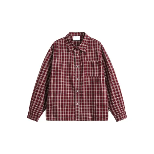 UPWARD LAB Red Unisex Shirts UPWARD LAB Красный Унисекс Рубашки
