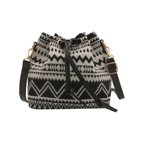 Ji Reminiscence Холст Через плечо Сумка из холста Стандартная Женская Черный Синий Цветочный 1 Цветочный 2