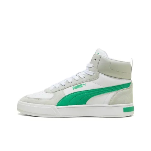 PUMA Caven MID SD MID Топ Скейтборд Кроссовки Унисекс Белый Зеленый
