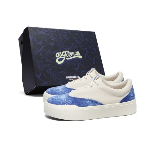 OUGLEMEN Slip-resistant Low-Top Canvas Shoes Unisex ОУГЛЕМЕН Противоскользящие Низкие Кеды Унисекс