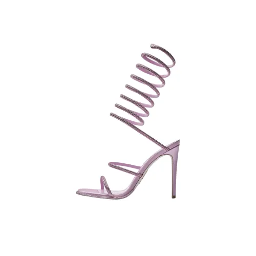 RENE CAOVILLA Supercleo one Ремень Сандалии 10,5 см Женские Фиолетовый