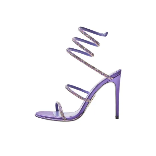 RENE CAOVILLA Cleo One Strap Sandals 10,5cm Women's Purple