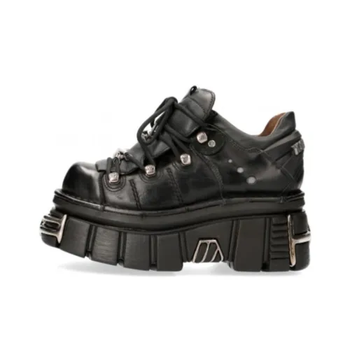 NEW ROCK Низкий топ Повседневная обувь Унисекс Черный