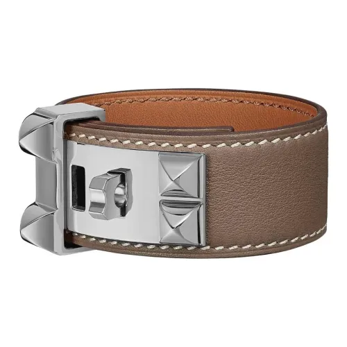 HERMES Телячья кожа Браслеты Женские Коричневый