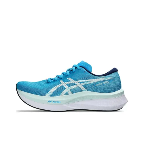 ASICS MAGIC SPEED 4 Дышащий Низкий Топ Повседневные Беговые Кроссовки Мужские Синий Белый