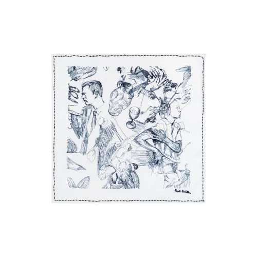 Paul Smith Хлопковые шелковые шарфы для мужчин