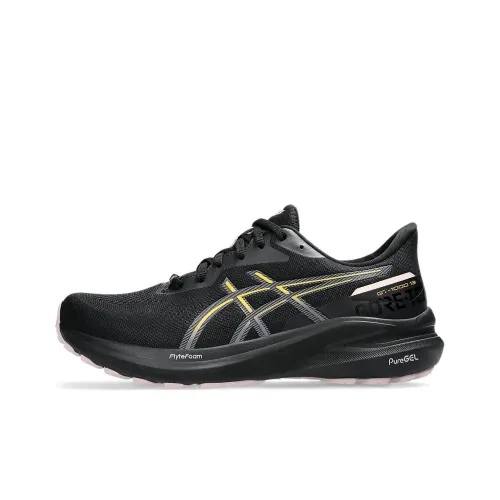 Asics GT 1000 13 Low Топ Беговые кроссовки Женские Черный Золотой