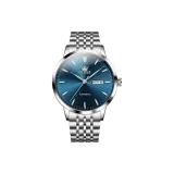 Стальной браслет, натуральный, синий.