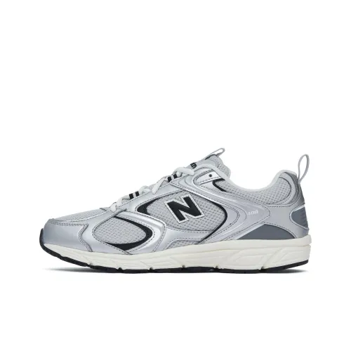 New Balance совместный бренд 408 Low Топ Повседневные Беговые кроссовки Унисекс Серый Белый Серебряный