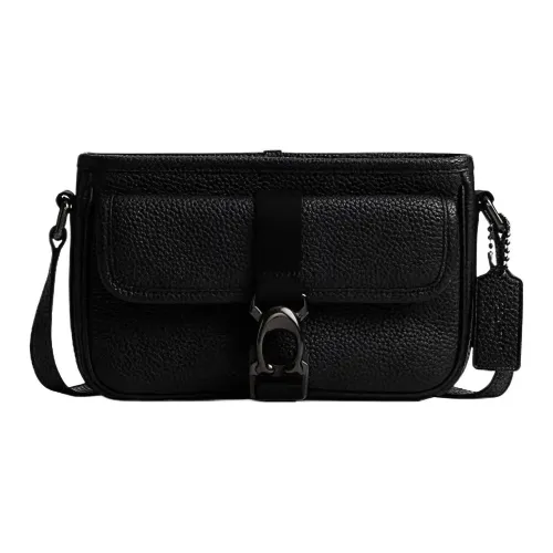 COACH BECK Корова Кожа Конверт Сумка через плечо Стандартная Мужская Черная