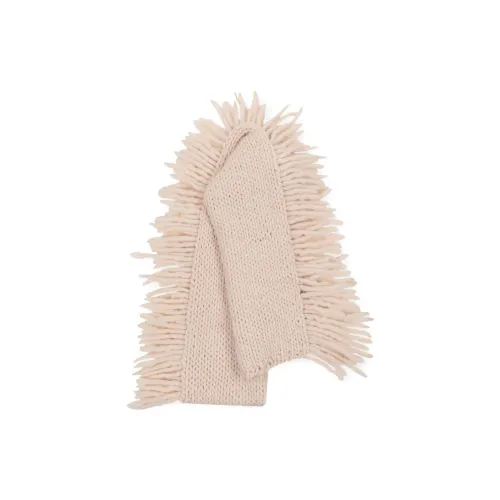 DRIES VAN NOTEN Шерстяные вязаные шарфы Женские Розовый