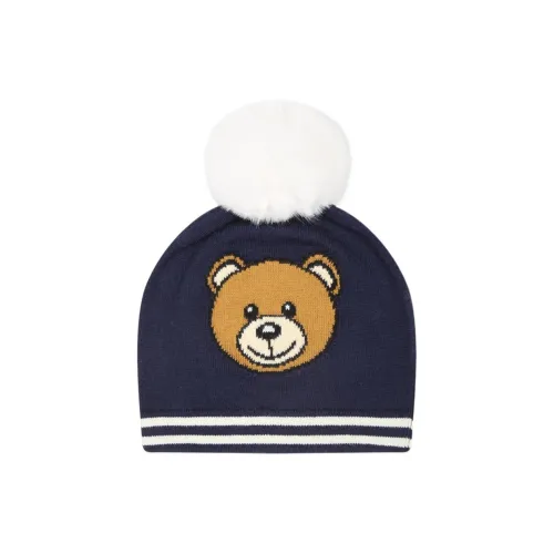 MOSCHINO Хлопок Wool Beanies Детский Морской Синий
