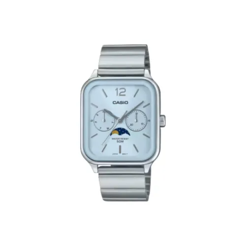 CASIO Кварцевый механизм нержавеющая сталь ремешок унисекс синий циферблат