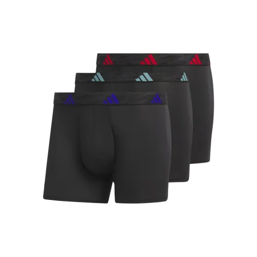 Adidas Микрофибра 3 упаковки трусы для мужчин черные