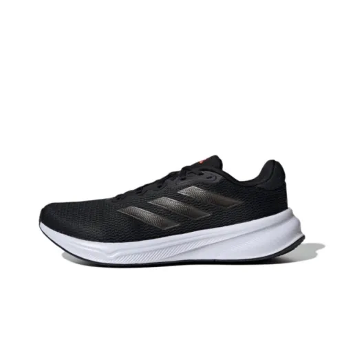 Adidas Беговые кроссовки Low Топ Черный/Угольно-черный/Красный Флуоресцентный Мужской