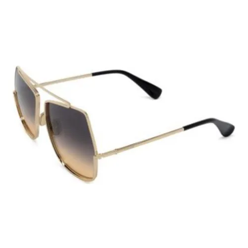 MaxMara Нерегулярная форма Солнцезащитные очки Женские Золотые