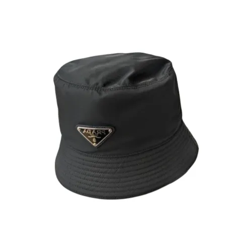 PRADA Переработанный нейлон Шляпы ведра Женские Черный