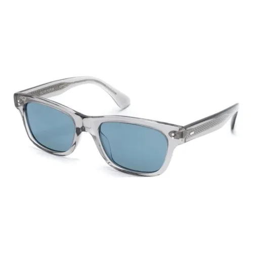 Oliver Peoples Стекло Ацетат Квадратные Солнцезащитные Очки Женские Прозрачные