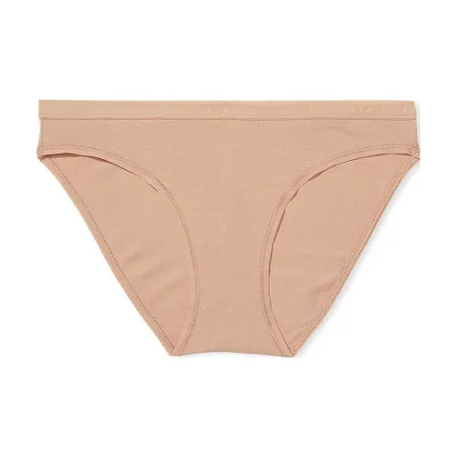 Victoria's Secret Эластичный хлопок Бикини Шорты Бежевый Трусы Женские 1 Пачка Светло-янтарный