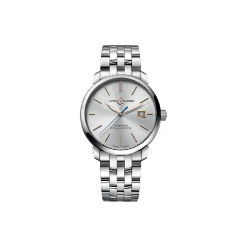 ULYSSE NARDIN Автоматический Механический Часы Мужские Gilt Collection 40 мм Серебряные