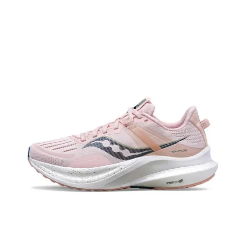 Saucony Tempus TanTu 1 Амортизация и Дышащие Низкие Кроссовки для Бега Женские Розовые