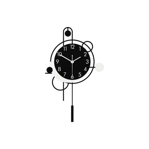 Meishida Sweeping Seconds Movement Унисекс Настенные часы Черный