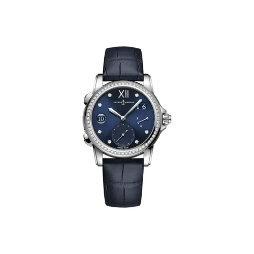 ULYSSE NARDIN· Gilt Collection Автоматический механический механизм Женские часы Часы 37,5 мм Синий циферблат