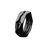 Простой круглый ухо, нижняя заколка [один черный]